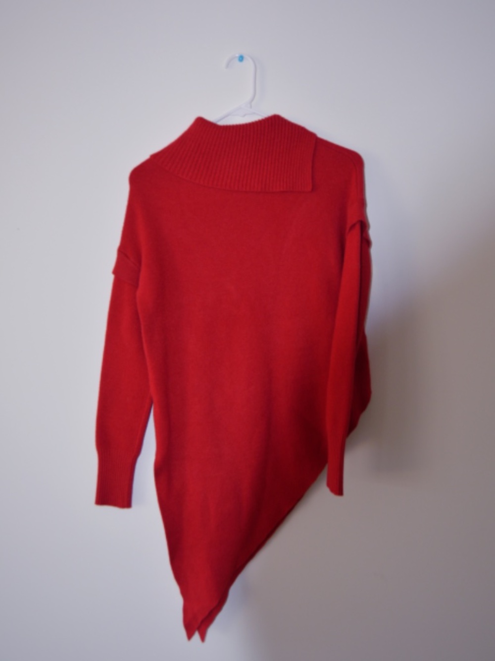 Red Asymmetrical Sweater - Picture 2 of 3